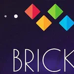 Färgglada diamanter och texten BRICKZ mot en mörk bakgrund